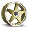 HR Racing Star Wheels in Gold